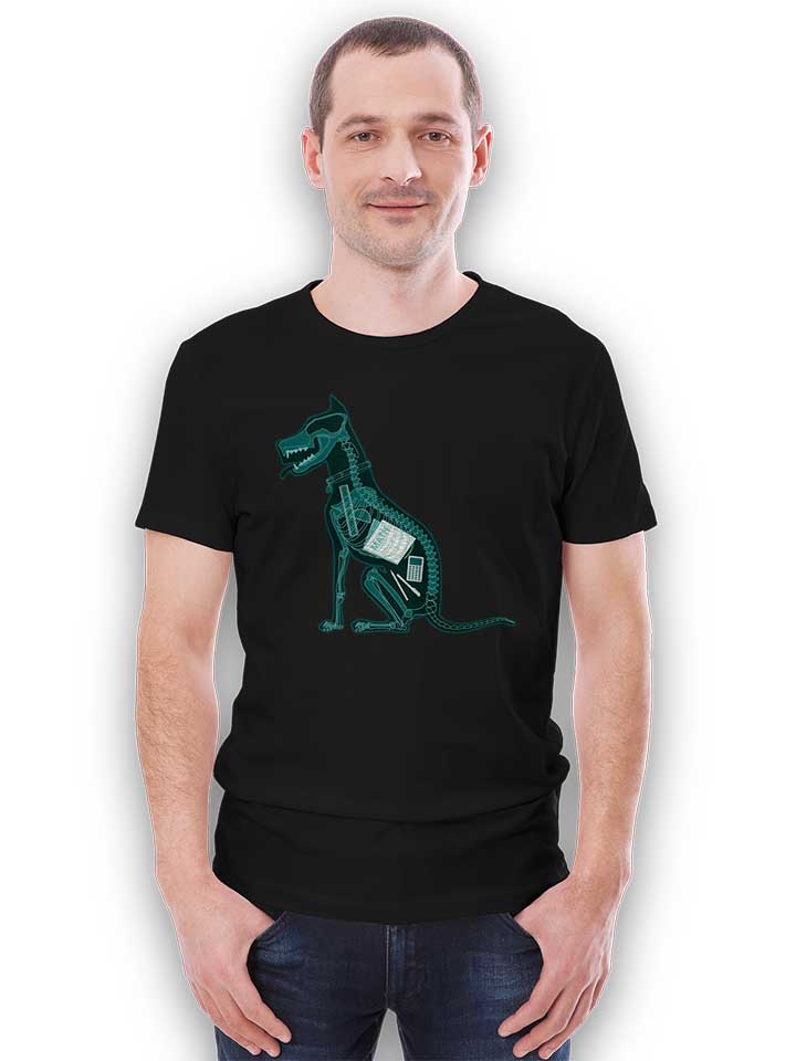 dog-eat-homework-x-ray-t-shirt schwarz 2