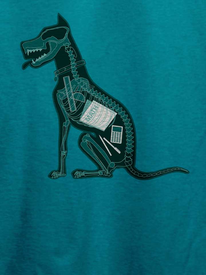 dog-eat-homework-x-ray-t-shirt tuerkis 4
