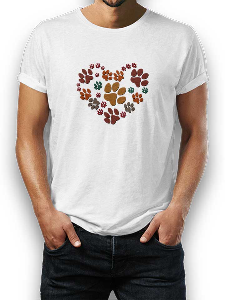 Dog Heart T-Shirt bianco L