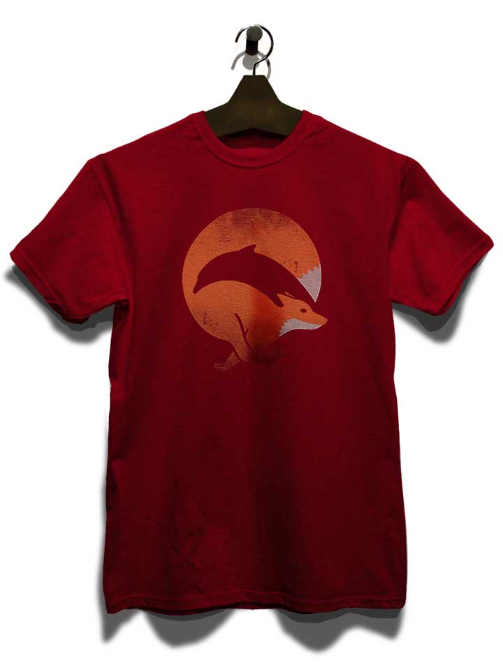 dolphin-fox-t-shirt bordeaux 3