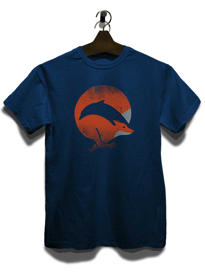 dolphin-fox-t-shirt dunkelblau 3