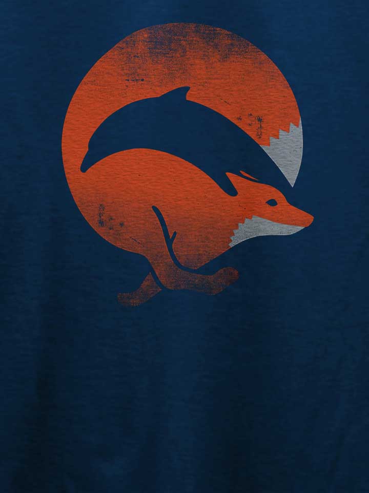 dolphin-fox-t-shirt dunkelblau 4