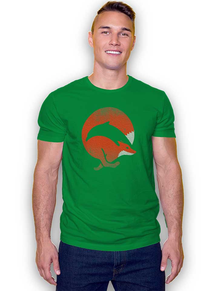 dolphin-fox-t-shirt gruen 2