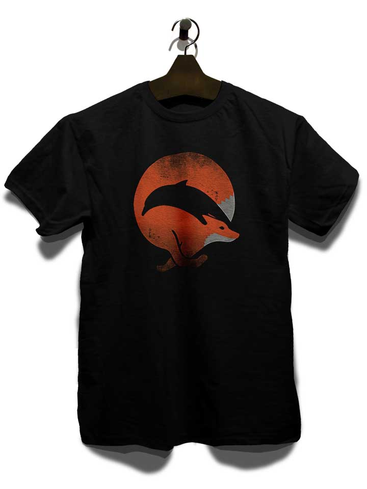 dolphin-fox-t-shirt schwarz 3