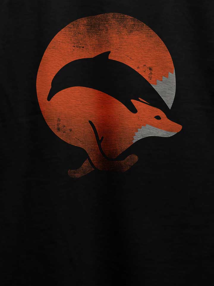 dolphin-fox-t-shirt schwarz 4