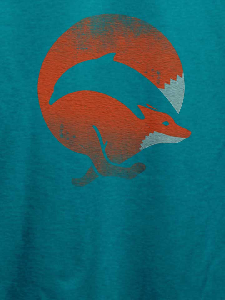 dolphin-fox-t-shirt tuerkis 4
