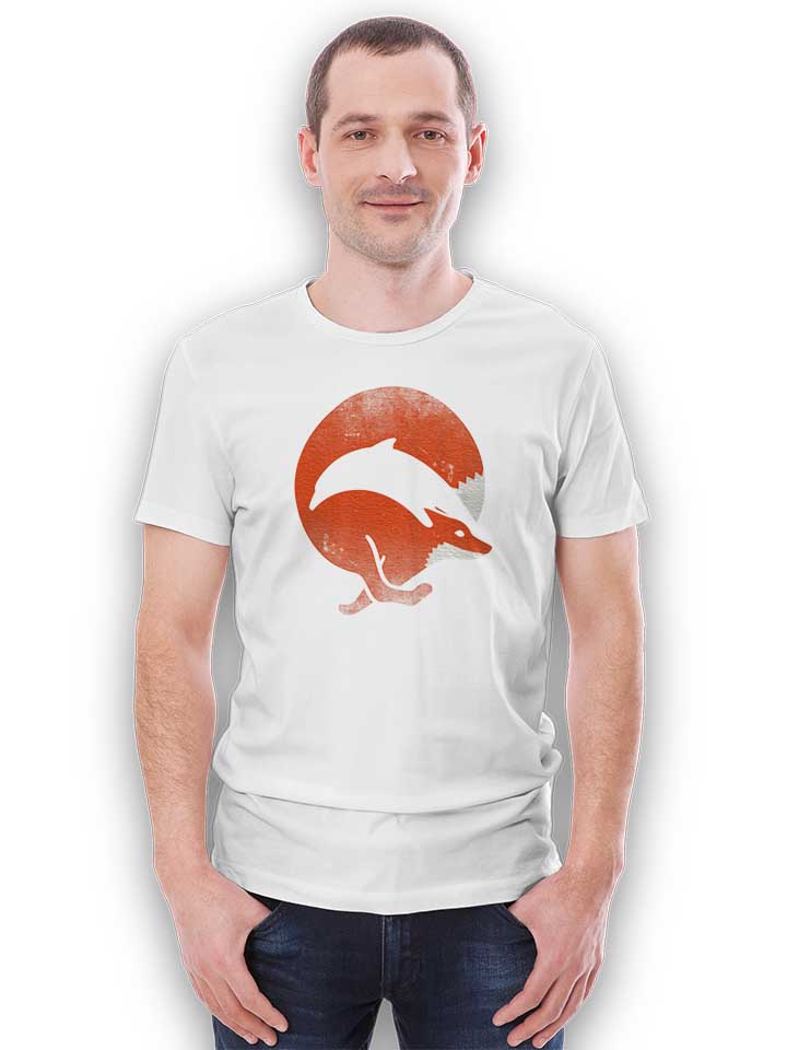 dolphin-fox-t-shirt weiss 2