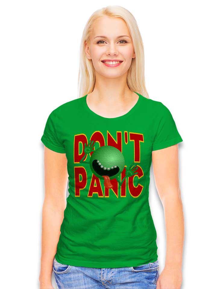 don-t-panic-02-damen-t-shirt gruen 2