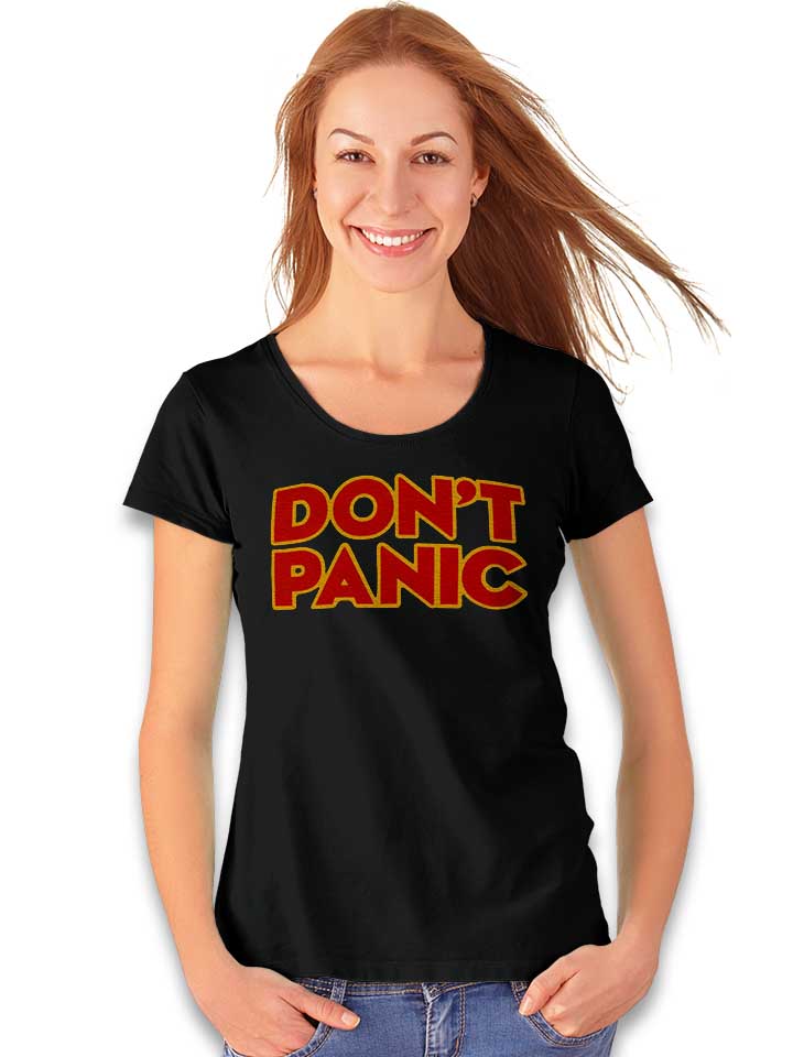 don-t-panic-damen-t-shirt schwarz 2