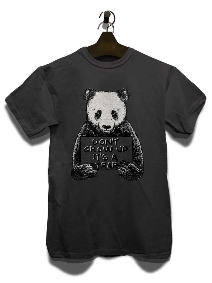 dont-grow-up-its-a-trap-panda-t-shirt dunkelgrau 3