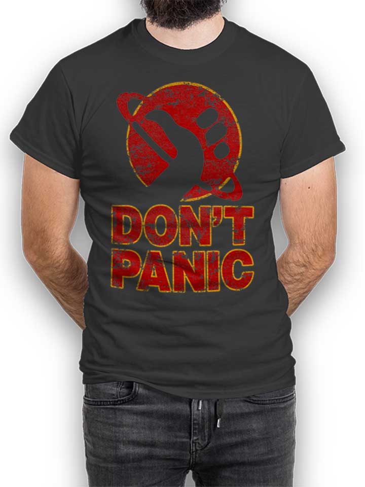Dont Panic T-Shirt dunkelgrau L
