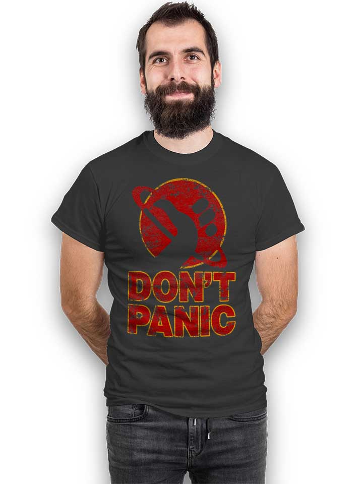 dont-panic-t-shirt dunkelgrau 2