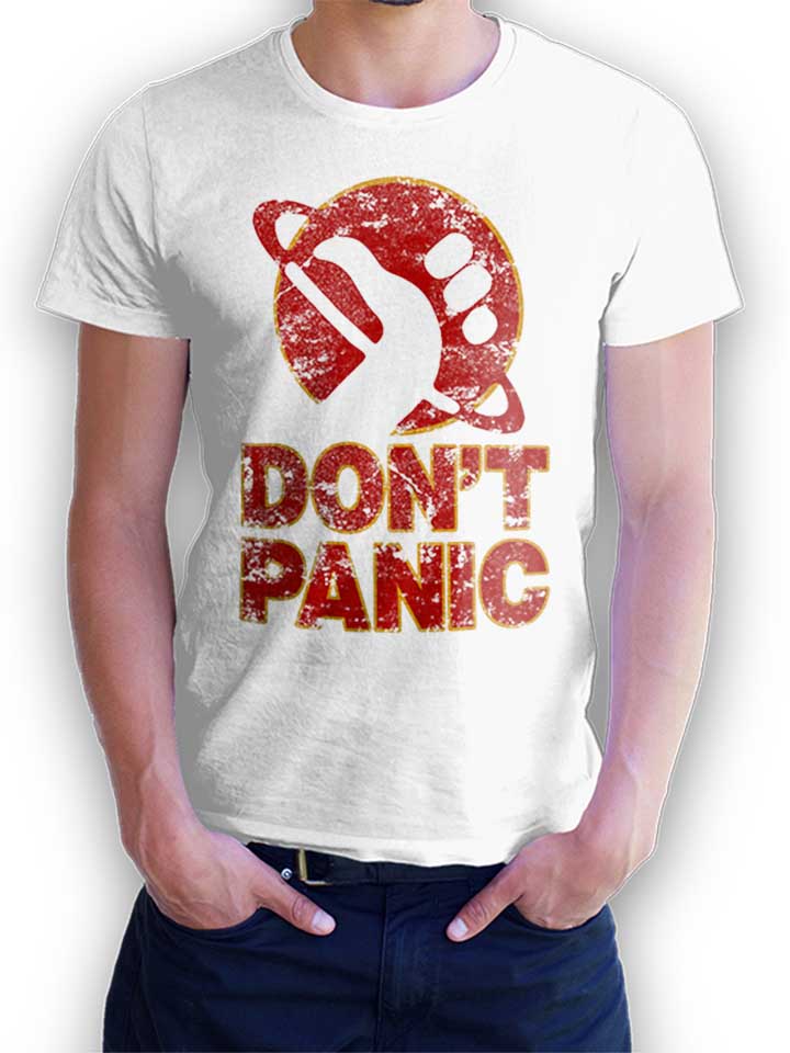 Dont Panic T-Shirt bianco L