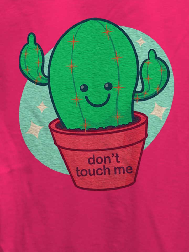 dont-touch-me-damen-t-shirt fuchsia 4