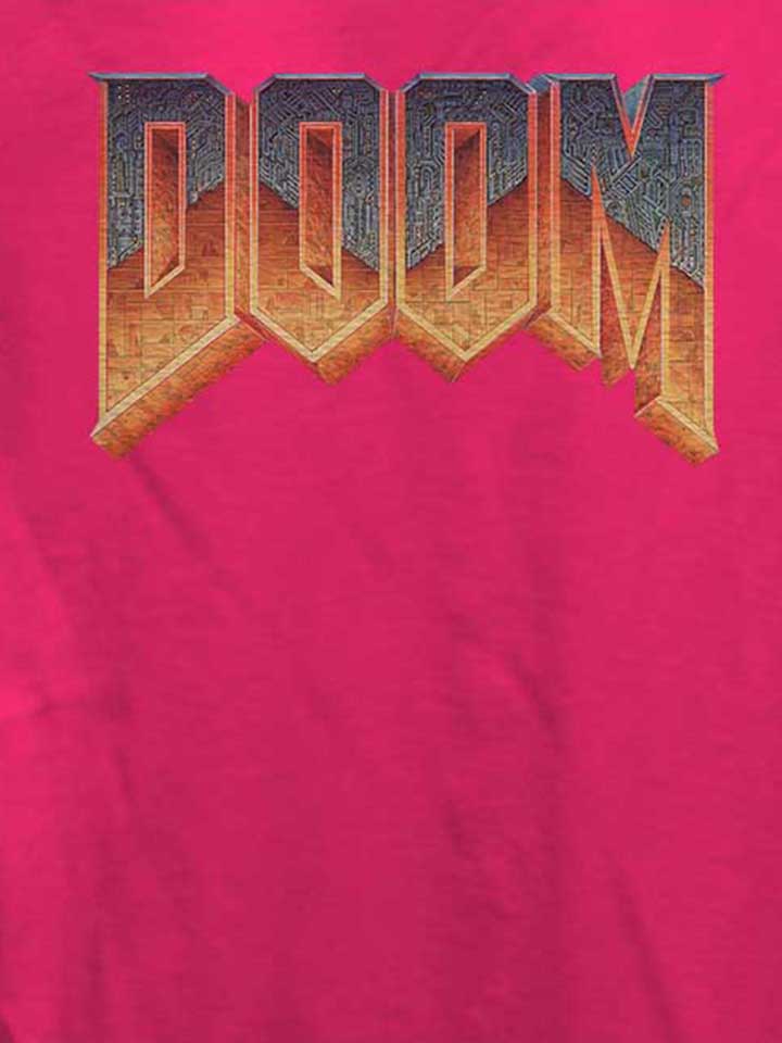 doom-logo-damen-t-shirt fuchsia 4