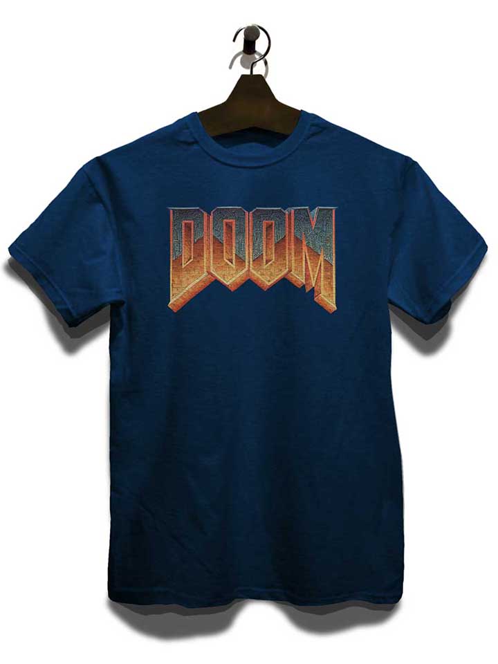 doom-logo-t-shirt dunkelblau 3