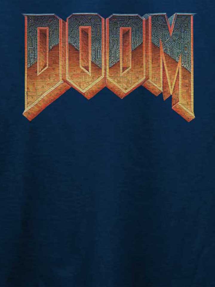doom-logo-t-shirt dunkelblau 4