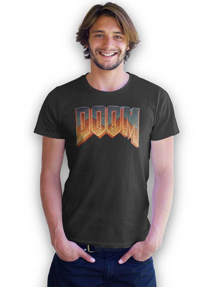 doom-logo-t-shirt dunkelgrau 2