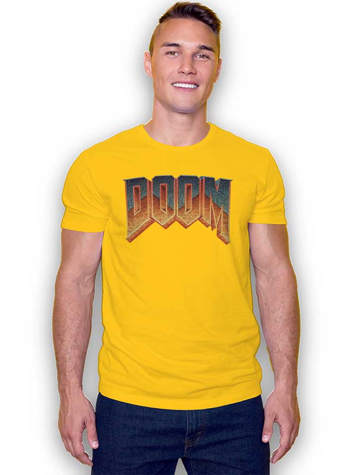 doom-logo-t-shirt gelb 2