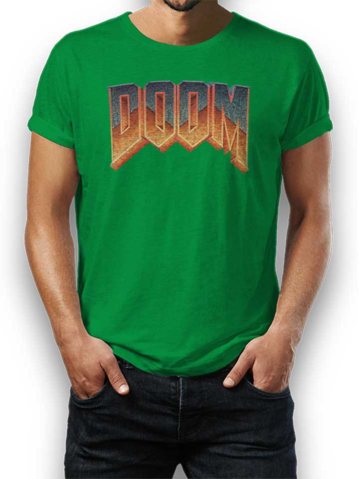 Doom Logo T-Shirt gruen L