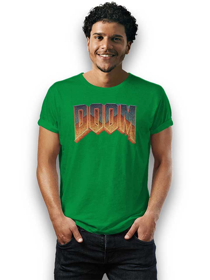 doom-logo-t-shirt gruen 2