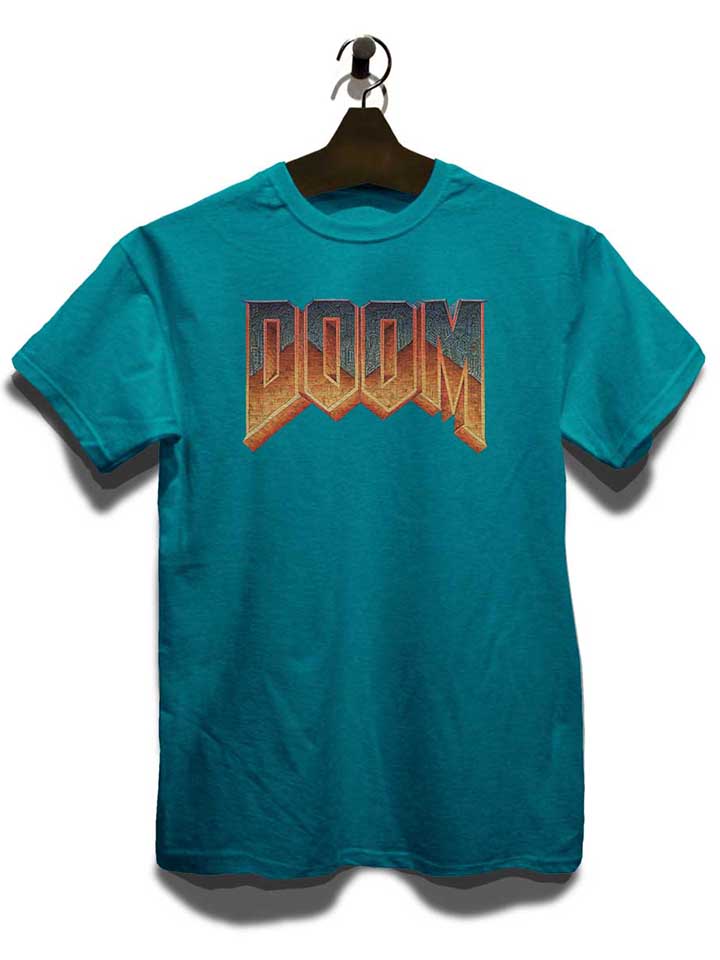 doom-logo-t-shirt tuerkis 3