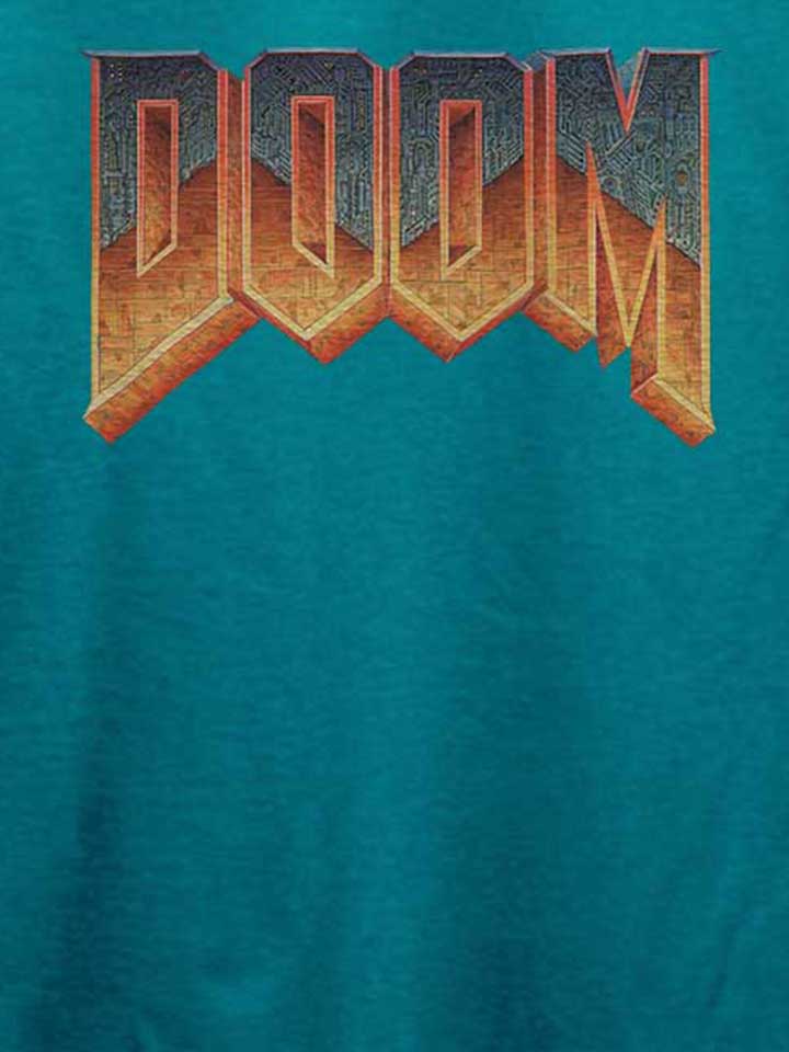 doom-logo-t-shirt tuerkis 4