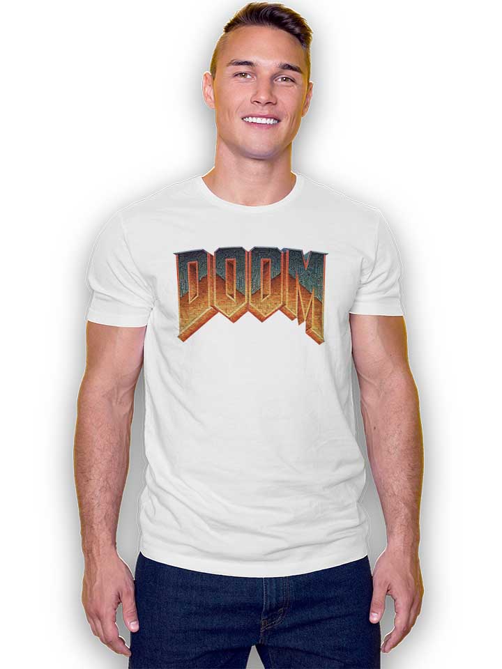 doom-logo-t-shirt weiss 2