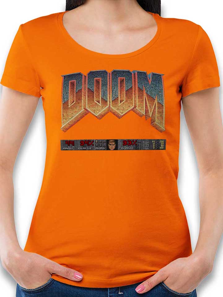 doom-player-logo-damen-t-shirt orange 1