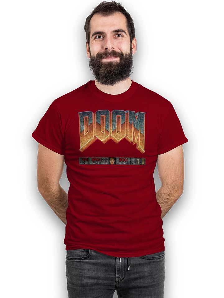 doom-player-logo-t-shirt bordeaux 2