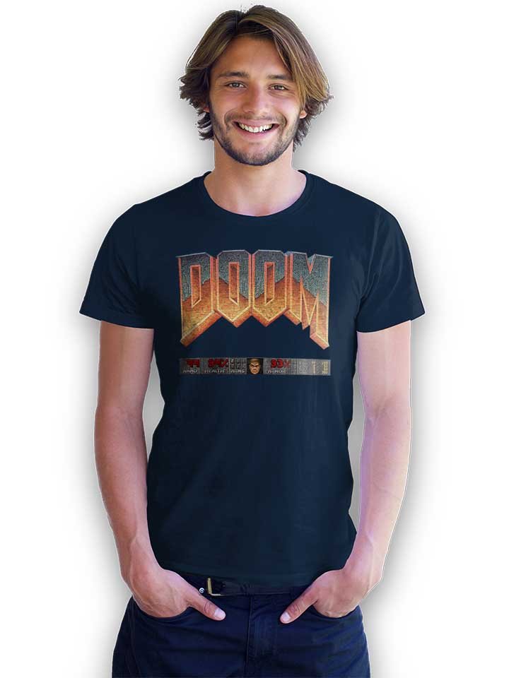 doom-player-logo-t-shirt dunkelblau 2