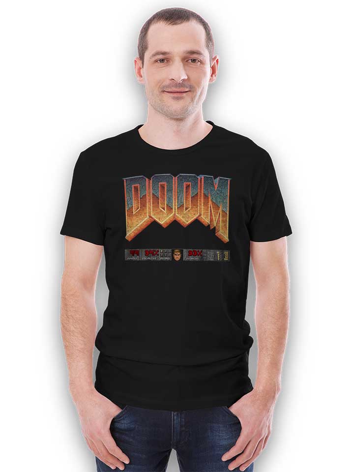 doom-player-logo-t-shirt schwarz 2
