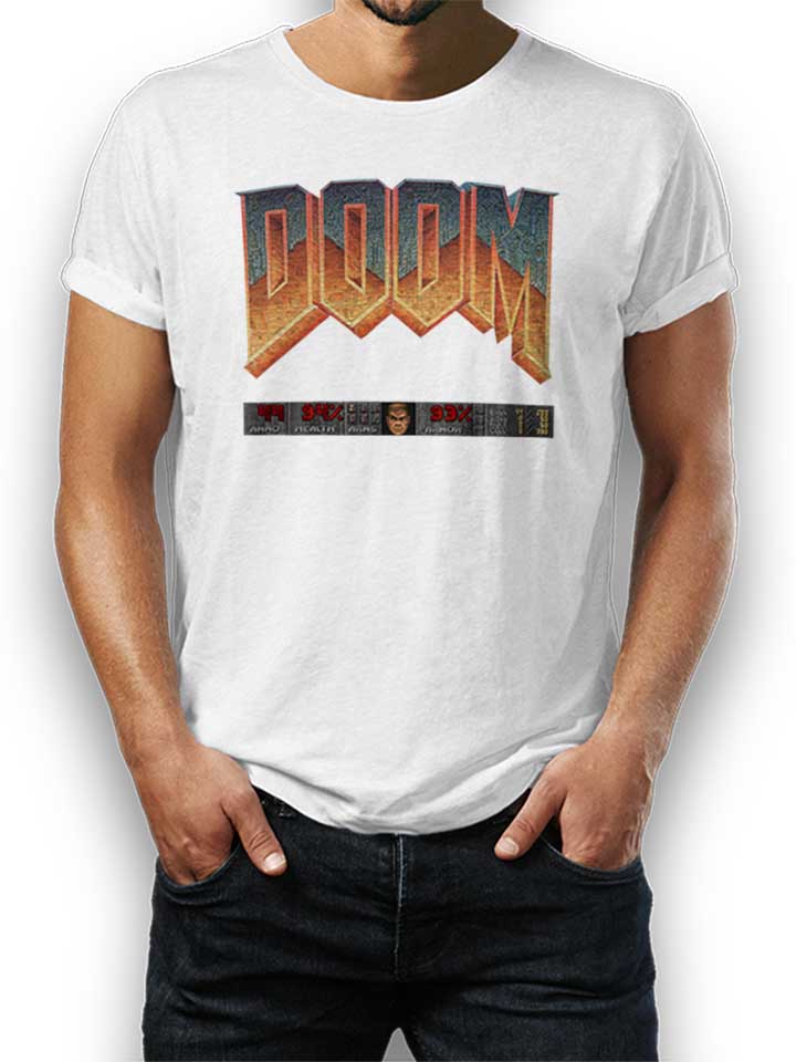 Doom Player Logo T-Shirt weiss L