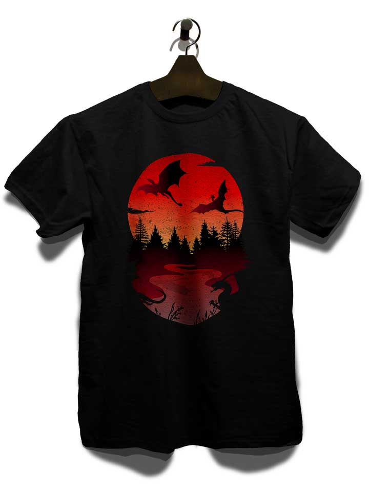 dragon-sunset-t-shirt schwarz 3
