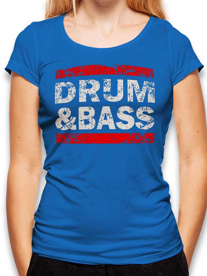 Drum N Bass Camiseta Mujer azul-real L