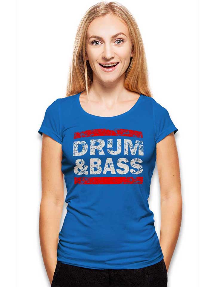 drum-n-bass-damen-t-shirt royal 2