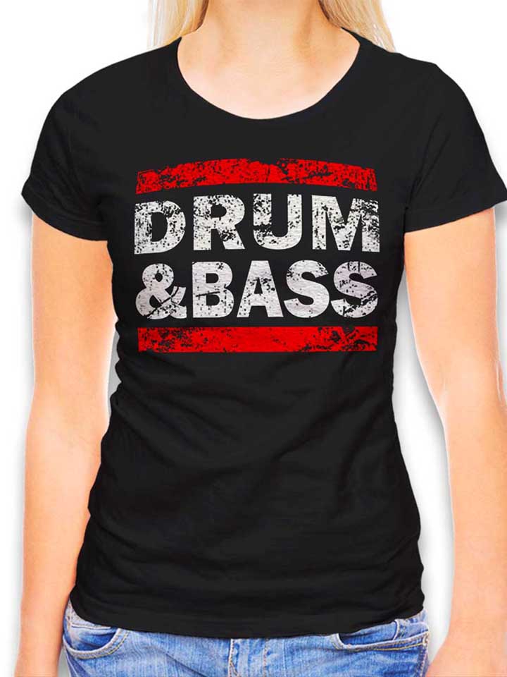 Drum N Bass Womens T-Shirt black L