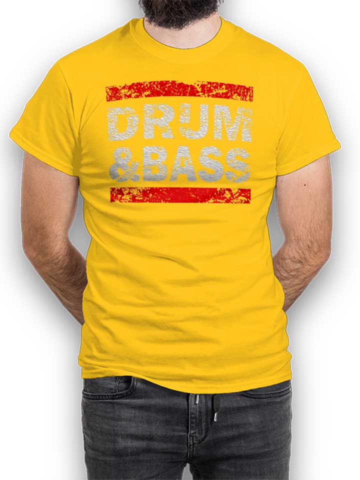 Drum N Bass T-Shirt giallo L