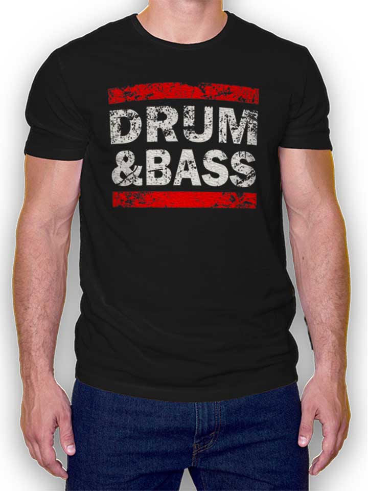 Drum N Bass T-Shirt schwarz L