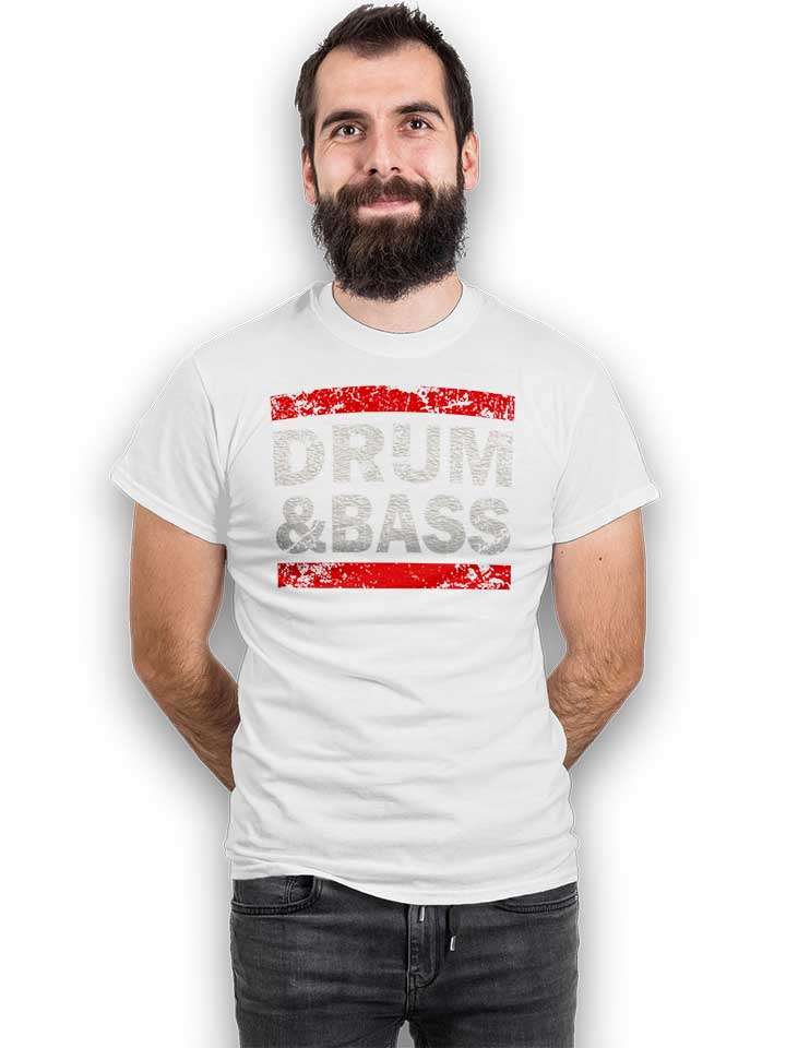 drum-n-bass-t-shirt weiss 2