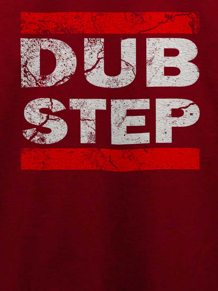 dub-step-vintage-t-shirt bordeaux 4