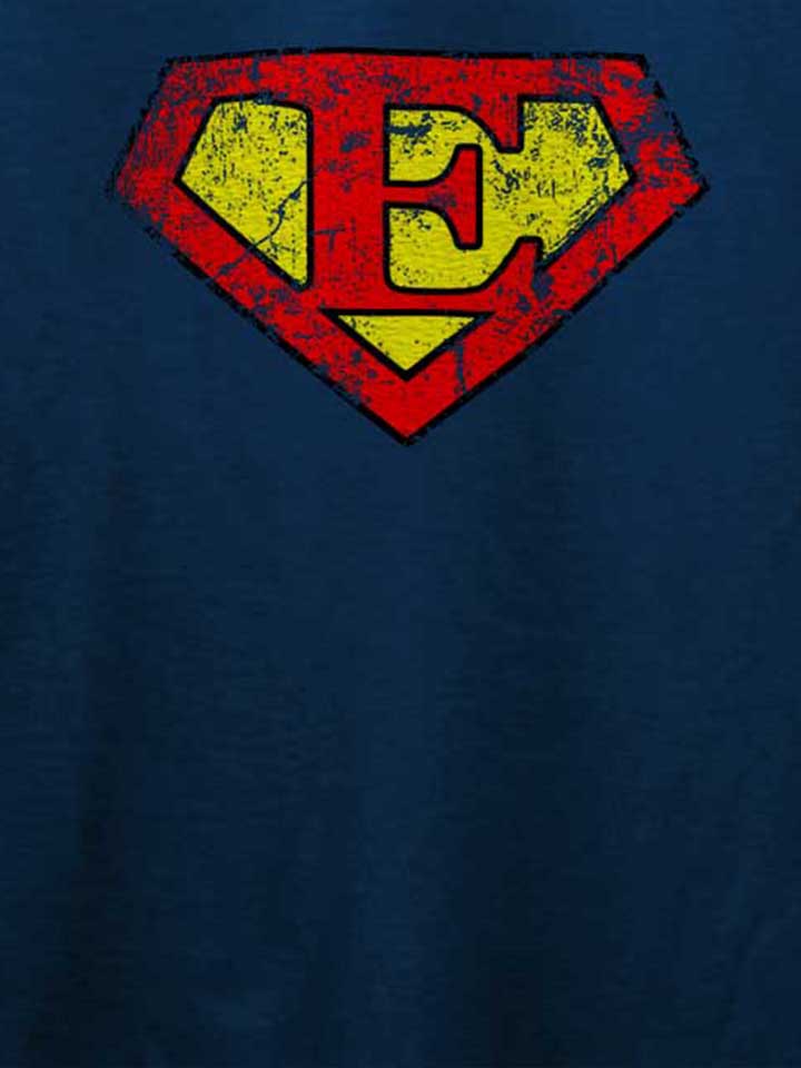 e-buchstabe-logo-vintage-t-shirt dunkelblau 4