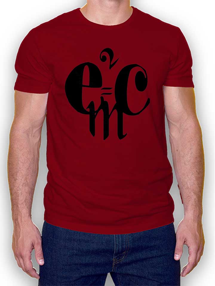 e-mc2-t-shirt bordeaux 1