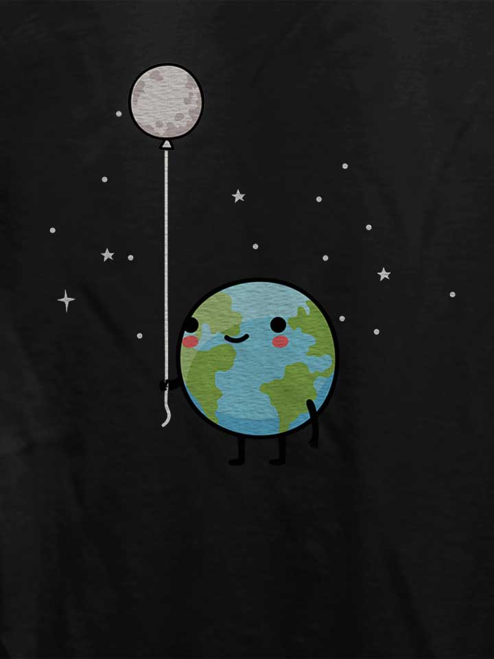 earth-moon-balloon-damen-t-shirt schwarz 4