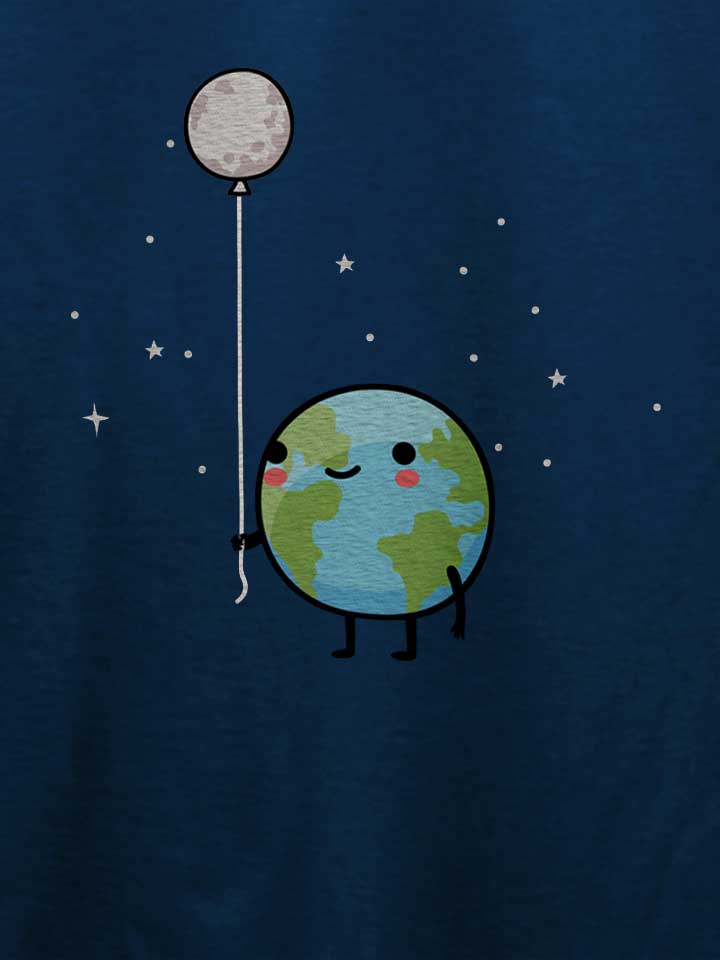 earth-moon-balloon-t-shirt dunkelblau 4