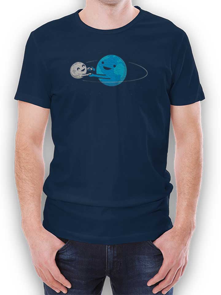 Earth Moon Dancing Camiseta azul-marino L