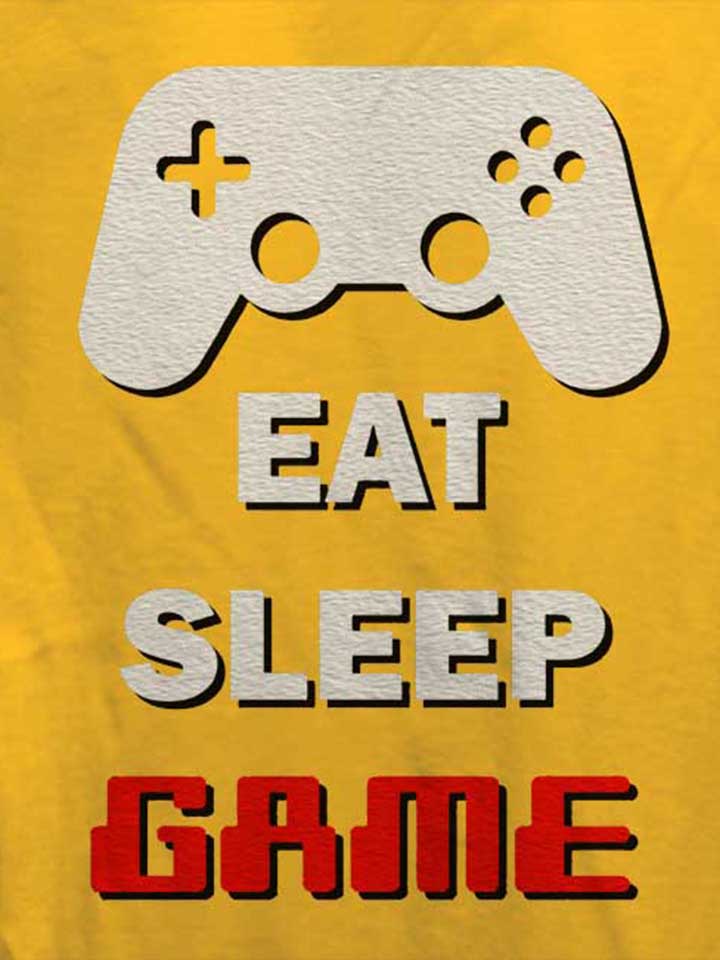 eat-sleep-game-repeat-damen-t-shirt gelb 4