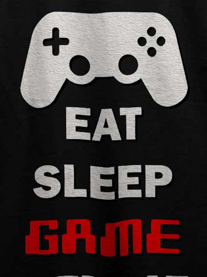 eat-sleep-game-repeat-t-shirt schwarz 4