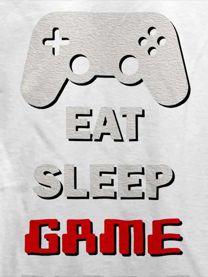 eat-sleep-game-repeat-t-shirt weiss 4