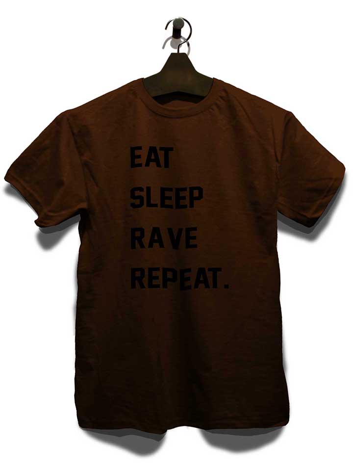 eat-sleep-rave-repeat-2-t-shirt braun 3